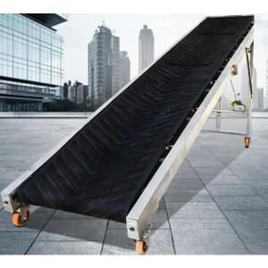 다목적 접이식 경사 컨베이어 시스템 휴대용 전기 로딩 피더 조절 가능한 높이 조립 라인