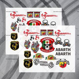 헬멧에 적합한 오토바이 스티커 자동차 연료 탱크 차량 본체 방수 자체 접착 종이 A-Abarth용