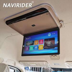 루프 천장 모니터, IPS 터치 스크린, 안드로이드 12 멀티미디어 비디오 플레이어, 미러 링크 리모컨, 17.3