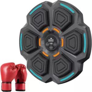 성인 및 용 스타리 스마트 음악 복싱 머신 LED 전자 벽 장착 트레이닝 프리미엄 글러브가 장착된 가정용