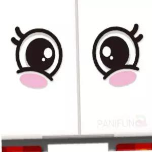 졸음 방지 스티커 왕눈이 디자인 운전 중 210x225mm