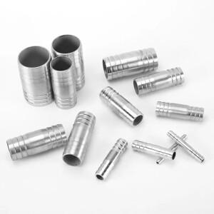 호스 바브 스트레이트 6/8/10/12/14/16/18/20/22/24/28/34/38/41mm 304 스테인레스 스틸 파이프 피팅 워터/