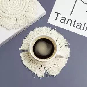 로프 코스터 원형 컵받침 진열대 찻잔받침대 소품받침