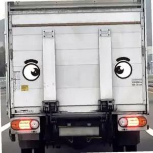 졸음운전 스티커 트럭 화물차 안전 왕눈이 디자인 210x254