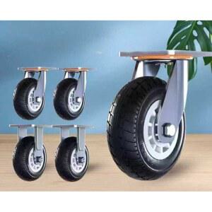 발포 바퀴 5인치 무소음 DEALERS 중형 발포바퀴 허머휠 세트 핸들 인치 6인치