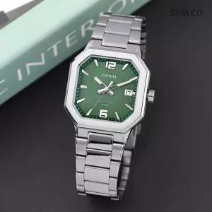 정품 스타샵 카시오 MTP-B195D-3A 스타일리시 빈티지 사각 금속 텍스쳐 남자 메탈 시계 c167