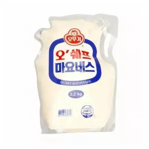 오뚜기 오쉐프 마요네즈 스탠딩파우치 3.2K x 4봉 1박스