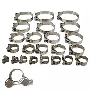 스텐 싱글 고압밴드 서스밴드 SUS 304 호스 가스 자동차 오일 배관 고정 반도 클램프