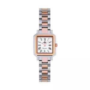 [신세계라이브쇼핑]로즈몽 RS80-04MT 노스탤지아 스퀘어 콤비 여성 메탈 손목 시계