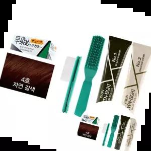 4호 빠르게 염색 새치머리 백모용 염색약 자연갈색