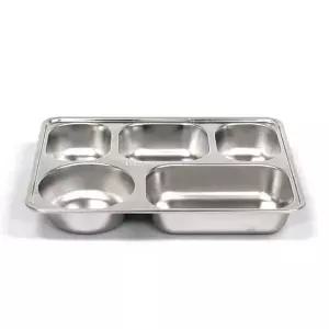 급식 971BUX72 304 5칸 병원 깊은 식판 성인용 스텐 스테인레스