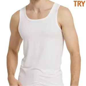 트라이 남자 부드러운 수피마 모달 런닝 1매입 RH00