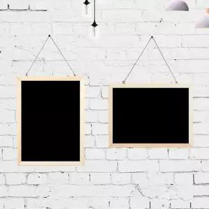 칠판 메모 소형 벽걸이 20X30cm 블랙 카페메뉴판 (KYR-WFGW442)