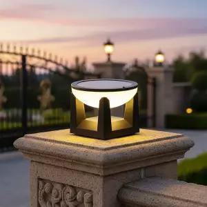 친환경 태양광 LED 2W 전구색(3000K) 무선센서 원형 문주등 카페등 데크등 정원등 카페등 잔디등