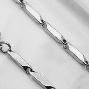 목걸이 체인 데일리 대나무 심플 실버 5mm