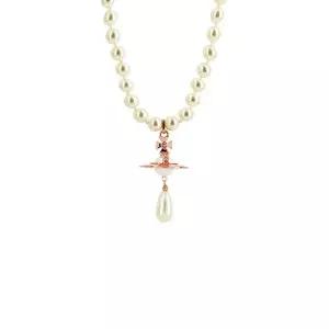 [비비안웨스트우드] 63030008 02G125 원 로우 펄 드롭 초커 목걸이