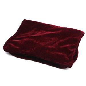 인힝 피아노 벤치 커버, 벨벳 소재 커버 스툴 싱글 스툴을 위한 레이스 장식 (빨간색)