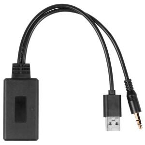 차량용 무선 블루투스 모듈 음악 어댑터 보조 리시버 Aux 오디오 USB 3.5mm 소켓 BMW 호환 E90 E91 E92 E93