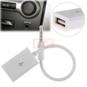 3.5mm 남성 AUX 오디오 플매트 카펫 러그 잭 - USB 2.0 여성 변환기 케이블 코드 자동차 MP3