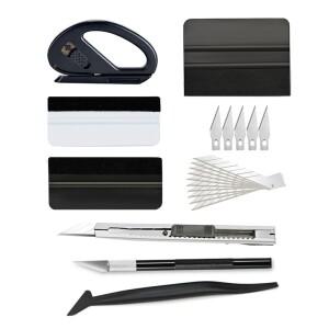 비닐 랩 어플리케이터 툴 키트 펠트 스퀴지 윈도우 틴트 벽지 스무딩 엣지 트리머 코너