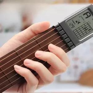 휴대용 미니 기타 운지법 코드연습기 led화면 포켓