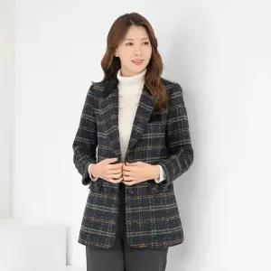 엄마옷 코듀카라 정장 하프 코트 1GHJ25233 중년여성 마담 60 70대  빅사이즈 할머니