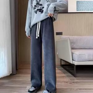 여자 데일리 겨울 기모안감 허리밴딩 겨울바지 여성팬츠 팬츠