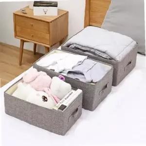 다용도 패브릭 수납 리빙박스 옷 소품 보관함 바구니