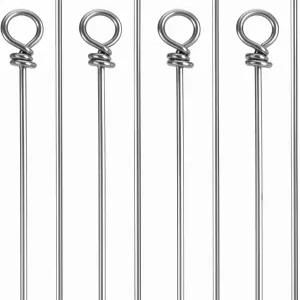 100PCS 낚싯줄 스피너 스테인리스 루어 제작 용품 매달기용 샤프트 키트 낚시용 장비