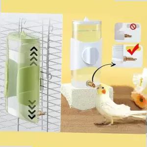 앵무새 높이조절 급수기 280ml 걸이식 새 물통 조류용