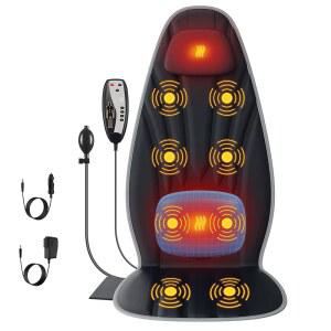 슬로스모어 의자용 등받이 마사지기 8 진동 모터와 2 열 레벨이 있는 풀백용 시트 사무실 / 집 친구 크리스마스에 한 지지대가 마사지 의자 패드