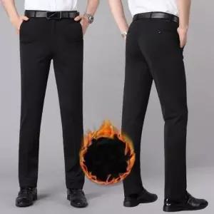 남자 정장바지 겨울 기모슬랙스 골프 등산 바지 스판