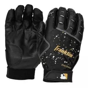 프랭클린 야깔끔한구 배팅장갑 블랙골드 1P 선수용 글러브