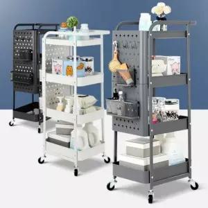 트롤리 미니 베들레헴 다용도 틈새 철제 베란다 수납장 이동식