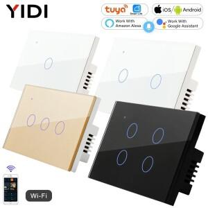 Tuya 스마트 라이프 타이머 On Off 터치 스위치 중립 와이파이 없음  AU 이스라엘  방수 220v 라이트 램프