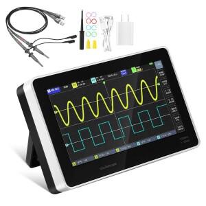 디지털 오실로스코프 휴대용 듀얼채널 태블릿 터치 자동차 디지털 교육용 편리한 파형 분석기
