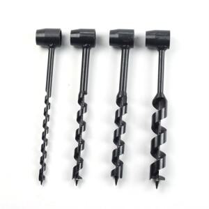 Bushcraft 야외 생존 핸드 드릴 탄소강 수동 오거 셀프 태핑 목재 펀칭 도구