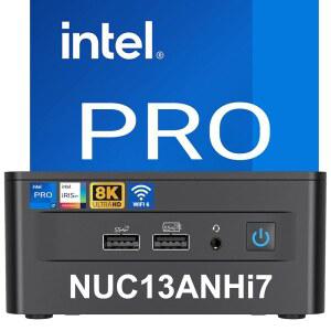 인텔 NUC 13 Pro, NUC13ANHi7 홈 & 비즈니스 데스크톱 미니 PC 베어본, 코어 i7-1360P 프로세서(12코어 및 5.0GHz), 인텔 아이리스 Xe 그래픽스, 16스레드, 18MB L3 캐시(램 없음, SSD 없음, OS 인사이드 없음)