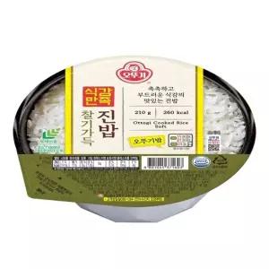 오뚜기밥 식감만족 찰기가득 진밥 210g x 18 (WFKI57W)