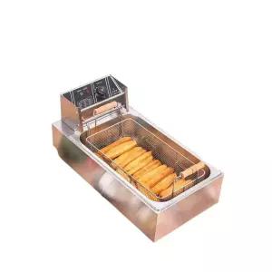 상업용 전기 튀김기 이중 탱크 대용량 치킨 튀김기