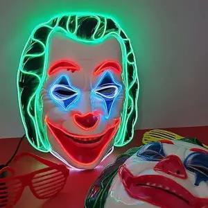 무서운 할로윈 가면 마스크 코스프레 led 조커 가면 파티용 축제