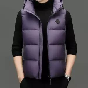 아고스또 남성캐주얼조끼 후드 민소매 오리털 조끼 도톰한 보온 캐주얼 겨울 옷 UNO4