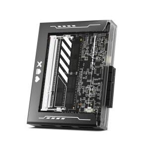 ZimaBlade 7700 x 86 싱글 보드 서버(SBC) u2013 쿼드 코어, 16GB RAM/32GB eMMC, PCIe 확장 및 듀얼 SATA, 2.5GbE, NAS, 홈랩 및 NVR용 팬리스 24/7 홈 서버
