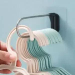 고품질 부착형 접이식 후크 벽면 옷걸이 다용도 행거 수납솔루션 (WFKINLN)