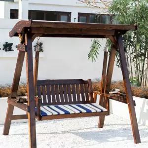 원목 그네 야외 라탄 정원그네 흔들의자 벤치 의자 나무