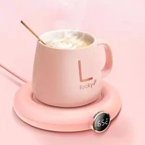 따뜻한 컵받침대 3단 온도조절 USB 컵워머 다용도