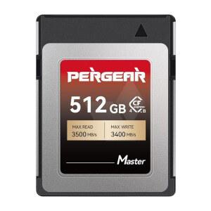 PERGEAR 512GB Cfepress 4.0 Type B 메모리 카드(마스터 시리즈), 3500MB /s 쓰기 속도 및 3400MB 읽기 속도, 8k RAW 비디오 녹화 사진, C500 Mark III, 1DX Z6, Z7II, Z9, D850, DC-S1과 호환됨