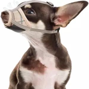 포치 개 총구 부드러운 물림 방지 짖는 소리 씹기 편안한 에어 메시 마우스 가드 통기성 조절 가능한 루프