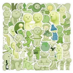 10/30/60PCS 써니 엔젤 Smiski 스티커 DIY 장식 PVC 방수 스케이트 보드 노트북 낙서 장난감