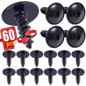 폭스바겐 골프용 차체 나사 머드가드 금속 셀프 태핑 리벳 검정색 패스너 볼트 크로스 필립스호환 N9097470